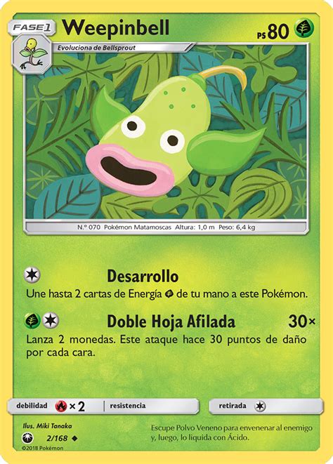 Weepinbell Tormenta Celestial Tcg Wikidex La Enciclopedia Pokémon