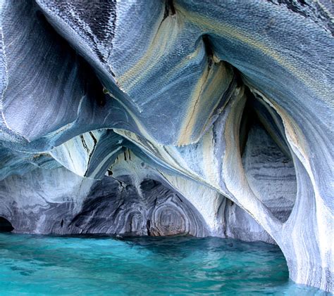 Marble Caves Ocean Blue Water Cliffs 4k Hd Nature Wal