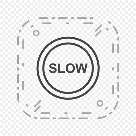 Slow Vector Hd Images Vector Slow Icon Slow Attention Danger Png