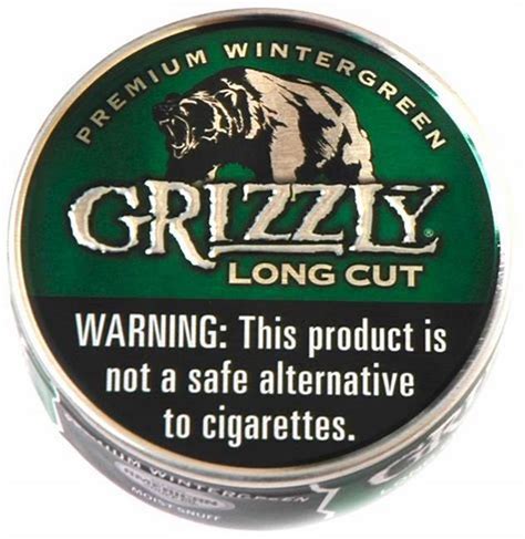 Grizzly Long Cut Wintergreen S And O Wholesale
