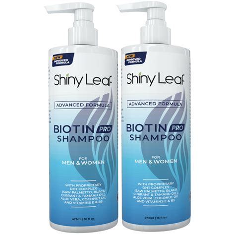 Shiny Leaf Biotin Pro Shampoo For Hair Growth Sulfate Free Paraben