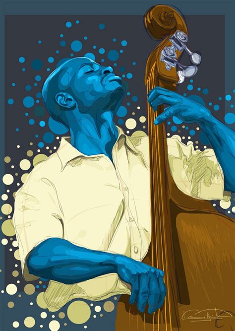 Bass In Blues By Carlos Urrego Artist At Work Music Art Art Painting