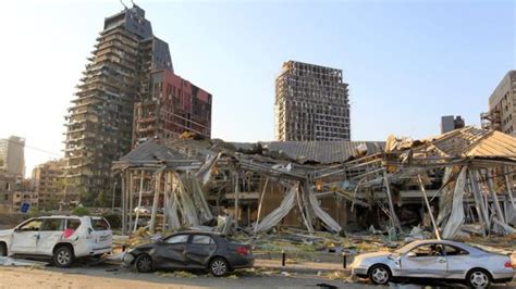 In Pictures Chaos And Destruction In Beirut After Blast Bbc News