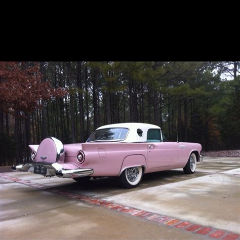 I Love My Car Pink 1957 Tbird Ford Thunderbird Classic Cars Cool Cars