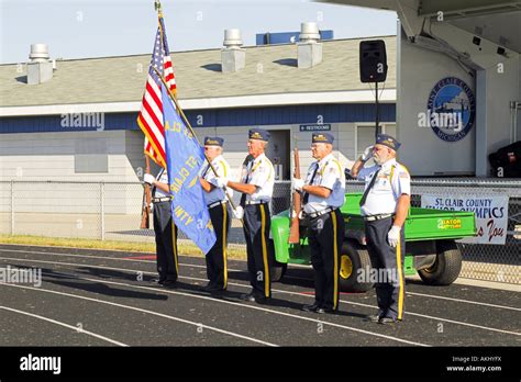American Veterans Honor guard at the St Clair County Senior Olympics