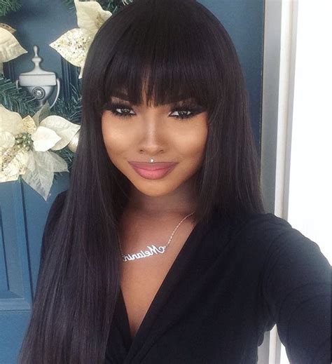 love this hairstyle dollyhaircompany black girls hairstyles hairstyles with bangs weave
