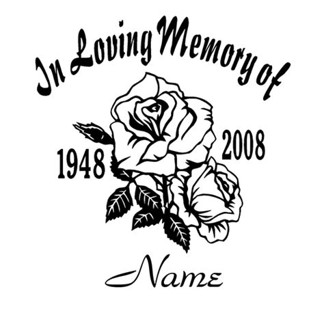 Free Svg In Loving Memory Graphic File For Cricut In Loving Memory