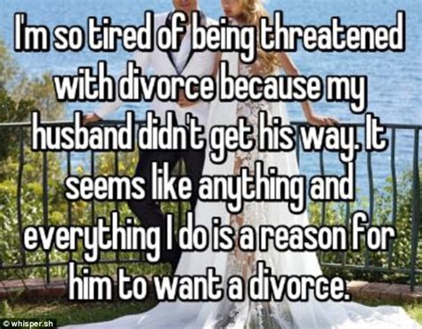 Spouses Share Why They Were Threatened With Divorce Daily Mail Online