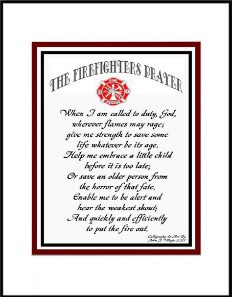 Firefighters Prayer Etsy