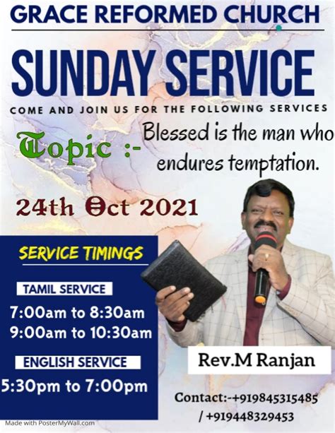 Copy Of Copy Of Weekly Services Postermywall
