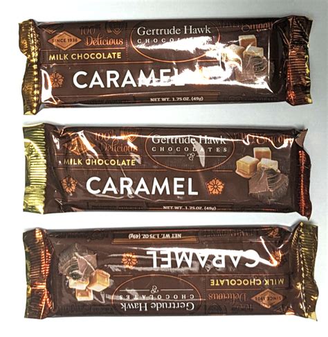 48 Caramel Gertrude Hawk Chocolate Candy Bars Marching Band
