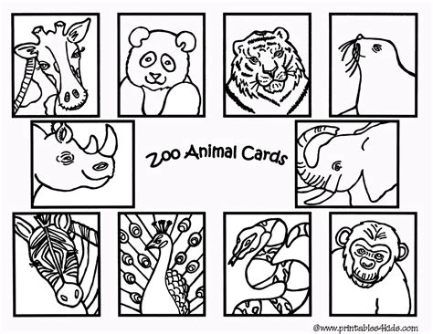 Drawing Zoo 12680 Animals Printable Coloring Pages