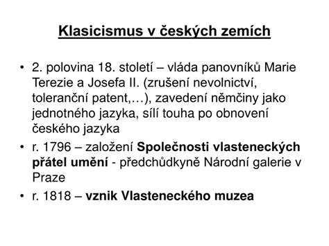 Volby do poslanecké sněmovny by v květnu vyhrála koalice pirátů a stan s 26 procenty před koalicí spolu s 21,5 procenta. PPT - Klasicismus a romantismus PowerPoint Presentation ...