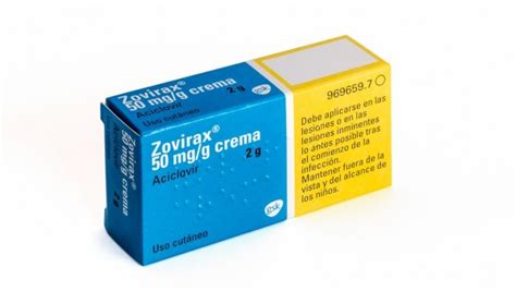 zovirax 50 mg g crema 1 tubo de 2 g uso cutÁneo