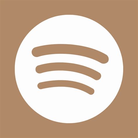 Spotify App Icon Brown Myrl Russ