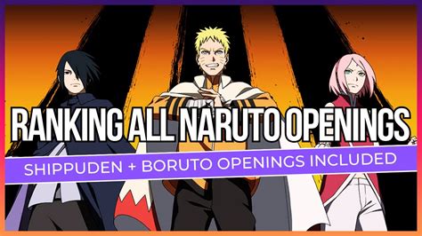 Ranking All Naruto Openings 🦊🍜🍥 Naruto Shippuden And Boruto Included 👁
