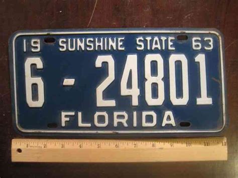 1974 Florida License Plate 18w 4610