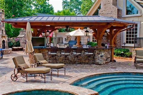 20 Gorgeous Poolside Outdoor Kitchen Designs