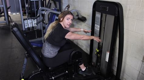 Hip Abductor Machine Leaning Forward How To YouTube