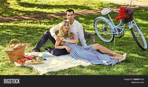 Couple Having Picnic Image And Photo Free Trial Bigstock