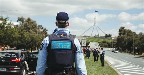 Police Provide Update On Convoy To Canberra Protest Crowd Control At