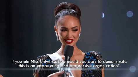 Winning Answers Of 71st Miss Universe Rbonney Gabriel