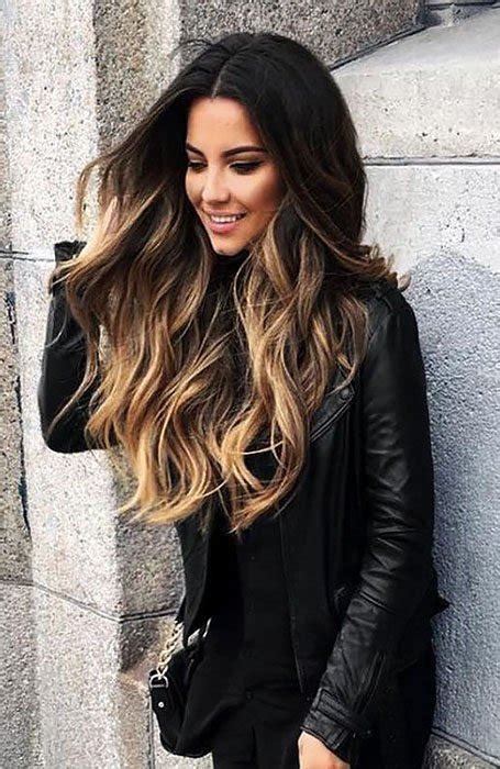 The loose long half straight hair can look good. 25 Sexy Black Hair With Highlights for 2020 - The Trend ...