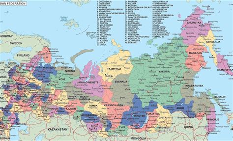 Political Map Of Russia Free To Download And Use Political Map Images And Photos Finder