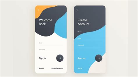 Sign In Sign Up Ui The Best Ui Design Using Android Studio