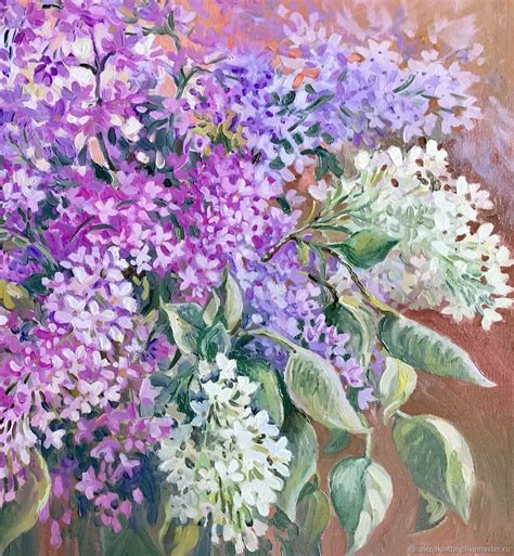 Oil Painting Lilacs заказать на Ярмарке Мастеров