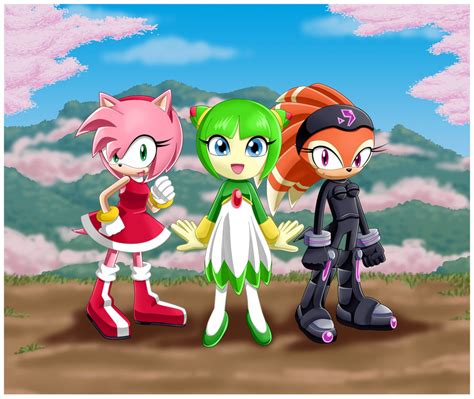 Amy Cosmo And Shade Sonic The Hedgehog Fan Art 30885566 Fanpop