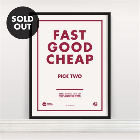 Fast Good Cheap Pick Two Screen Print Edition 2 Anthonyoram