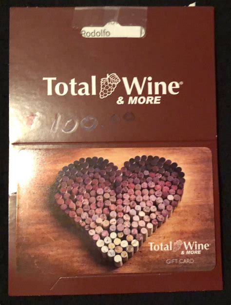 100 Total Wine T Card