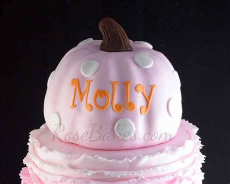 Pink Pumpkin Cake With Ombre Ruffles And Some Party Pics