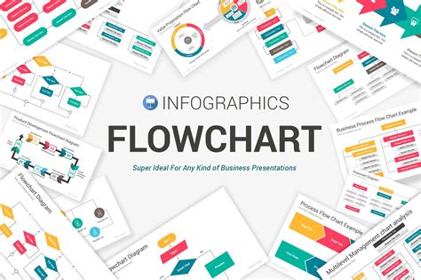 Flowchart Keynote Diagrams Presentation Templates Creative Market