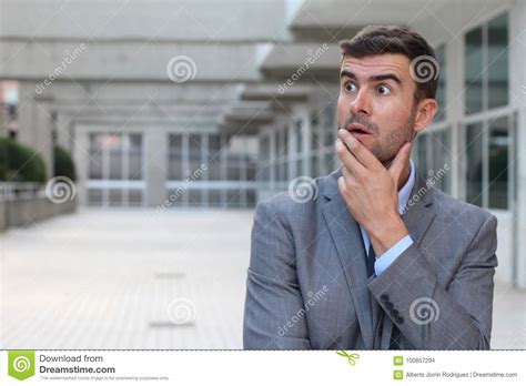 Forgetful Businessman Realizing A Mistake Stock Photo Image Of Forgot