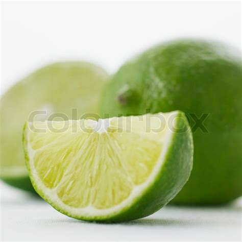 Lime Isoleret På Hvid Baggrund Stock Foto Colourbox