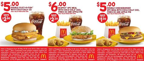 These prices serve as a standard guide and may be subjected to change. FoodieFC: McDonald's Singapore: Lunch Attack Coupons (till ...