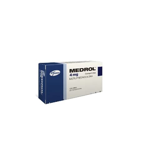 Medrol Metilprednisolona 4mg X 20 Comprimidos PFIZER Farmacia Mariana