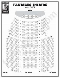 Pantages Theatre Seating Chart Printable Pdf Download
