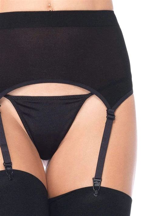 Leg Avenue Plus Size Zara Sheer Garter Belt Stockings Atomic Jane Clothing