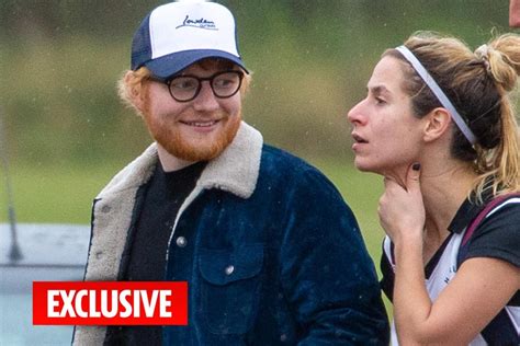 Ed Sheeran Watches On As Wife Cherry Seaborn Takes Dramatic Tumble During Fiery Hockey Match