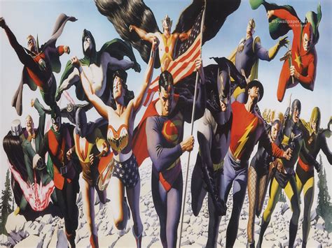 Alex Ross Justice League Wallpaper Posted By Christian Richard