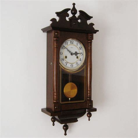 Best Vintage Wood Wall Clock Bell Housing Chime Pendulum Swinging