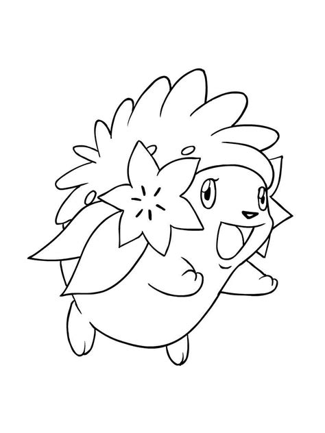Shaymin Pokemon Coloring Pages