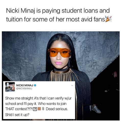 Nicki Minaj Is Paying Student Loans And Tuition For Some Of Her Most