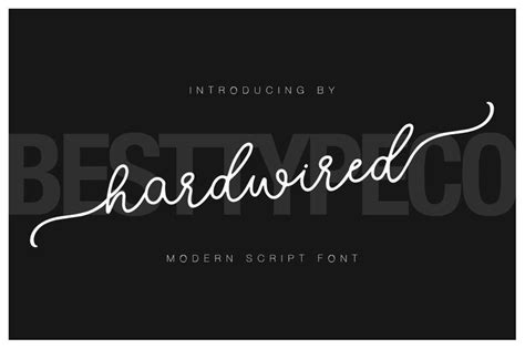 Hardwired A New Fresh Handmade Calligraphy Font Very