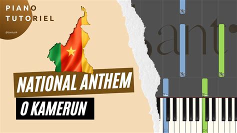 Cameroon National Anthem Hymne National Du Cameroun Piano Tutorial