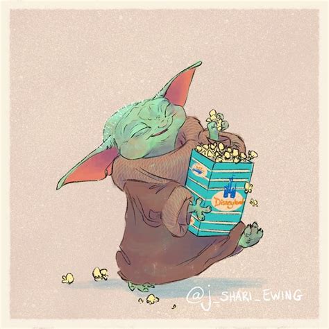 Movie Wallpaper Baby Yoda Eating