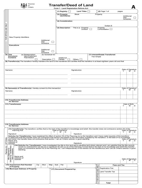 Quitclaim Deed Ontario Fill Out And Sign Printable Pdf